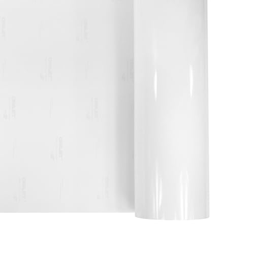 Klebefolie Möbel 52x700 cm | Möbelfolie selbstklebend wasserfest und abwaschbar für schnelle Möbelrenovierung | Klebefolie Küche für Schränke, Türen, Regale | Folie für Möbel | Weiß Hochglanz