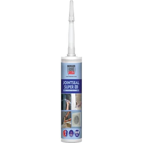 Image of Berger HomeShield Jointseal Super NU | Single-Component Silicone Sealant | Anti-Fungal & Non-Corrosive | Weather & Moisture Resistant | For Glass, Metal, Wood, Masonry & Plastics | (280ml, Clear)