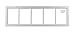 Shed Transom Window 10" X 35" White Flush