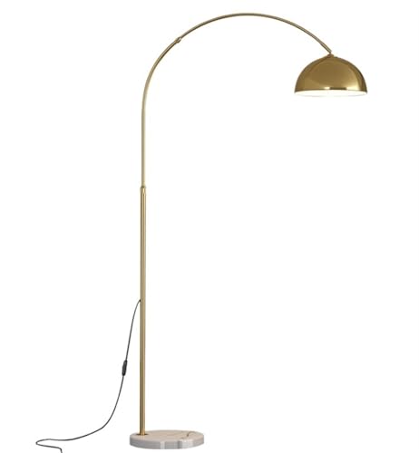 Lámpara de lectura de pie ajustable con diseño arqueado y elegante