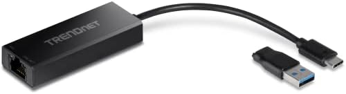 TRENDnet USB-C 3.1 to RJ-45 2.5 Gigabit LAN Ethernet, TUC-ET2G, Cable Adapter for MacBook, Chromebook, Windows 10, 8.1, Mac OS