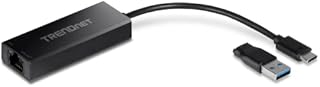 TRENDnet USB-C 3.1 to RJ-45 2.5 Gigabit LAN Ethernet, TUC-ET2G, Cable Adapter for MacBook, Chromebook, Windows 10, 8.1, Mac OS