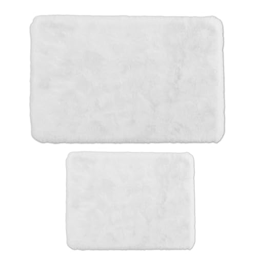 Mixibaby Badematten-Set 2-teiliges Weiche Badezimmerteppiche rutschfestes...