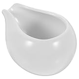 Petit pichet en céramique : idéal pour les vinaigrettes et les aliments chauds ou tièdes comme les sirops chauds. son design avec orifice facilite le versement et évite de salir le plan de travail. pichet à lait en porcelaine