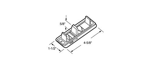 Guía de puerta inferior para clóset para puertas Acme miniatura 4