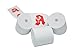 Produktbild coreless - 50 Thermorollen 80mm x 80mm x 12mm mit Apotheker A ohne Plastikkern - Rolle aus Thermopapier