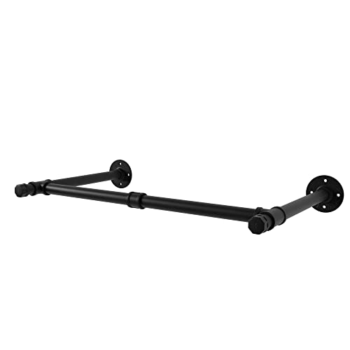 Onotetut Industrial Pipe Clothing Rack,Industrial Wall Mounted Clothes Rack With Hat Hook,Industrial Hanging Clothes Rack,Heavy Duty Pipe Clothes Rack,Detachable Iron Garment Racks For Laundry Room #TOP6