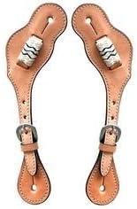 Leather Western Horse Spur Straps Handmade Genuine Tooled for Horse Riders Set of 2 Single Boots Equipment for Men-Women Craft Hardware Buckle TACK Basket Sport Equestrian Spurs for Riding, MO-SP-21
