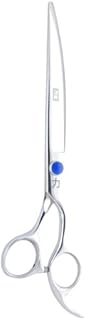 ShearsDirect Japanese 440C Stainless Curved Shear with Off Set Handle Design, 8-Inch