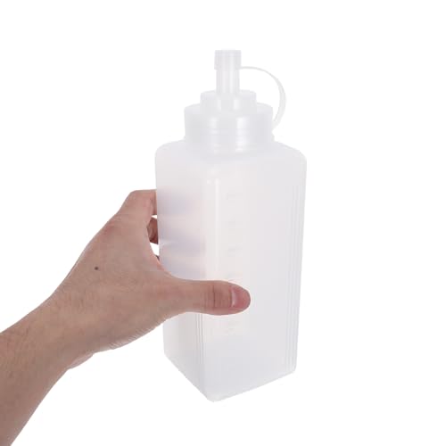 Botellas exprimibles para condimentos de plástico reutilizables con dosificador de cocina 5