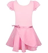 EQSJIU Removable Skirt Ballet Leotard Dance Outfit for Girls 2-12 Years