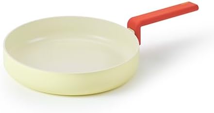 Neoflam Danish Forged 9.5" Stir Frying Pan with Handle, Kitchen Nonstick Ceramic Coating Tamagoyaki Omelet Skillet, Healthy Cooking Induction Compatible Cookware, Made in Korea 24cm