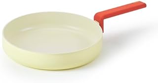 Danish Forged 9.5" Stir Frying Pan with Handle, Kitchen Nonstick Ceramic Coating Tamagoyaki Omelet Skillet, Healthy Cooking Induction Compatible Cookware, Made in Korea (24cm)