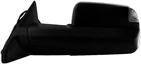 AKKON - For 2009-2012 Dodge Ram Pickup Amber Extendable Towing Power Heated Function Side Mirrors Driver Left Side