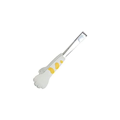 Küchenzange, Edelstahl-Silikon-Kochzange for den Küchengrill, 12 x 2 cm