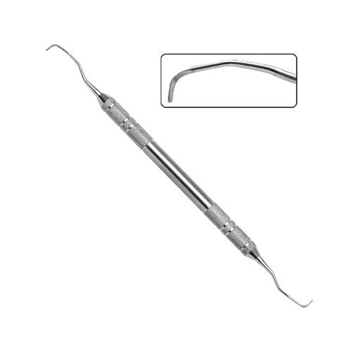 Dual-Ended Scaler & Elevator – Premium Stainless Steel Scalers and Probes for Versatile Dentistry Procedures – Non-Slip, Balanced Design for Small Animals Mouth (Subgingival Curette Elevator)