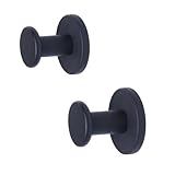 LEVOSHUA Magnetic Wreath Hanger for Front Metal Door, Heavy Duty Magnetic Hooks for Cruise Cabins, Strong Magnet Holder with Knob, Pack of 2