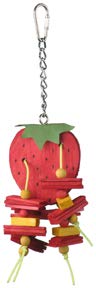 A & e Cage Company-Happy Beaks Strawberry Bird Toy Small