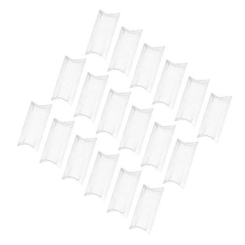 HEATSHAKING 50個 透明枕型 ボックス お菓子用クリアキャンディケース ラッピング包装箱 スイーツプレゼントに 耐久性と変形防止設計 家 パーテ