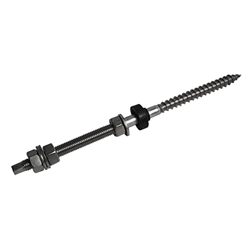Vis de fixation inox M12 250 mm résolvant les problèmes d'infiltration sur toiture en bac acier
