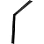 Ekena Millwork BKTM02X20X20HAPBL Steel Bracket Hamilton, 2"W x 20"D x 20"H, Powder Coated Black