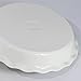 FEOOWV White Deep Dish Pie Pan for Baking-10 Inch Ceramic Fluted Pie Dish for Apple, Quiche, Pecan, Pot Pies, 53Ounce Round Pie Plate