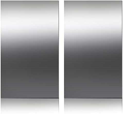 Stainless Steel Sheet, Metal Sheet for Crafting, Flat Sheets of Metal for Kitchen DIY Craft Making (2 Pcs, 12 x 6 x 0.018 Inch)