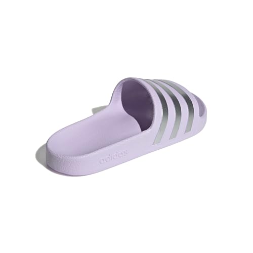 adidas Damen Adilette Aqua Slides Sandal, Ice Lavender/Matte Silver/Matte Silver, 39 EU – Ansicht 6