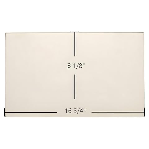 Total Hearth, Ashley AHI1 Glass - Ashley Wood Stove Glass Replacement, Ceramic Glass for Wood Stove, Heat Resistant Glass, Pyroceram & Robax, Clear Amber Tint, Glass for Stove Door - 16 3/4" x 8 1/8" Cover