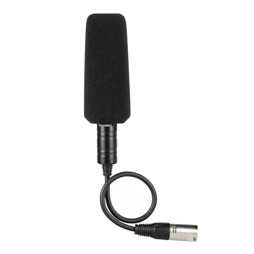 Andoer Enregistrement Vidéo Interview Photographie Stéréo Condensateur Unidirectionnel Micro MIC pour Caméscopes Sony Panosonic--Interface XLR