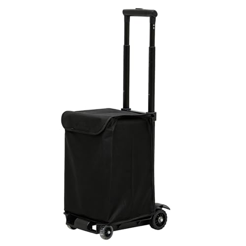 Carritos de compras para comestibles, capacidad de 110 libras, carrito portátil silencioso – Carrito plegable con ruedas | para viajes, camping, playa, mudanza, jardín, supermercado, mujeres, hombres