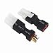 2 Pairs Compatible with Tamiya to T-Plug Connector Male Female Adapter for RC FPV Drone Car Truck Lipo NiMH Battery Charger ESC