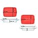 Pyrex Easy Grab 4-Piece Value Pack - (1) 3qt C-233 Glass Dish w/ (1) Red Plastic Lid and (1) 2qt C-232 Glass Dish w/ (1) Red Plastic Lid - Made in USA