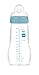 MAM Feel Good A162 Biberon in vetro con tettarella SkinSoftTM silicone ultra morbido per neonati 2 + mesi, 260 ml, blu immagine