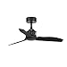 FARO BARCELONA 33424 - Just Fan Ventilador de Techo Negro Mate con Motor DC 81cm
