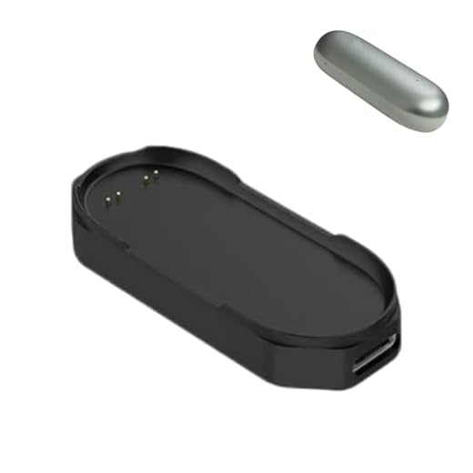 Magnetische Ladestation, kompatibel mit PLAUD NotePin S Ai/Ai, 2-in-1-Lade- und Datenübertragungsbasis (schwarz)