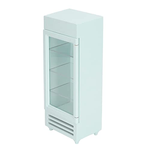 Frigo maison de poupée 1:12 vertical bois distributeur miniature