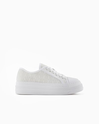 Armani Exchange Women's Jacquard All Over A|x Monogram Logo Sneaker2