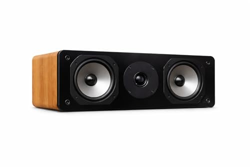 DYNAVOICE Altavoz Central Challenger C-5 Roble Sonido HiFi 120W Rms Altavoz Compacto Altavoces TV Satélite Home Cinema Dolby Atmos Cine En Casa Sonido Profesional