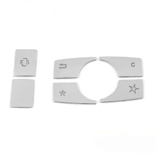 Cache-boutons multimédias Mercedes Classe E W212 stickers boutons console centrale habitacle