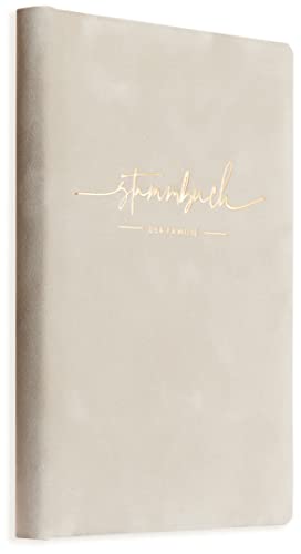 Stammbuch Grau Liya Samt Gold Familienstammbuch Standesamt und Kirche incl. Einleger