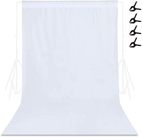 YZEO White Screen Background Photography 6x9ft