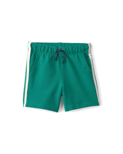 Image of Carter's Boy Striped French Terry Shorts | Soft Pull-On Kids Shorts | Round Neck with Short Sleeves | Comfortable Casual Playwear for Everyday Use