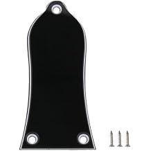 Yibuy 3 Holes 3 Ply Bell Type Truss Rod Cover for Electric Guitar Accessory Replacement for HA-1005
