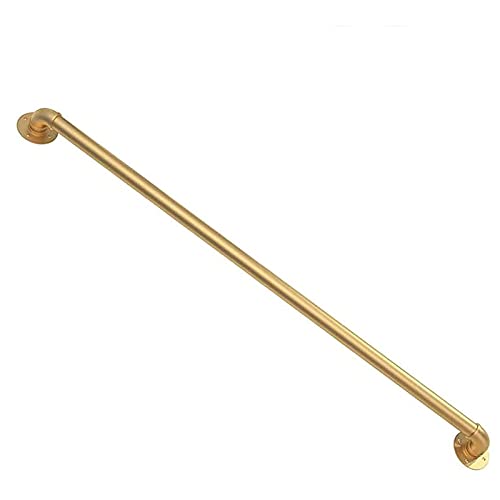 Rampe d'escalier extérieure et intérieure industrielle dorée de 9ft - 2