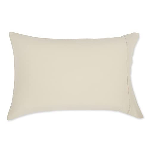 Amazon Basics Standard Pillow Cases Set of 2 - Lightweight, Super Soft Easy Care Microfiber, Beige, 30" L x 20" W, Pillows Not Included
