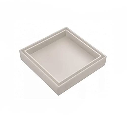 3. Ralo Quadrado Oculto Anti-Inseto ABS Astra 15x15cm Bege