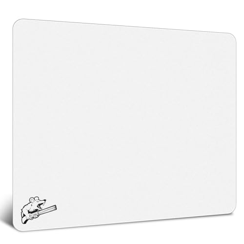 Image of 2.0 Ultra-Thin Tempered Glass Gaming Mouse Pad, Designed for FPS, Full-Coverage Anti-Slip Base,Etched Surface,1.6mm Thin Glass Layer,Redefine Your Shooting ExperienceWhite,300mm*350mm