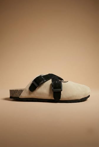 Image of Big Fox Men's Premium Closed-Toe Comfort Sandals with Adjustable Buckles | Cushioned Footbed | Casual