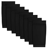 HOVEOX 4 Pairs Tattoo Cover Up Forearm Sleeves for Women Men (black)